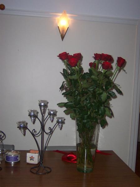 13 long stemmed red roses