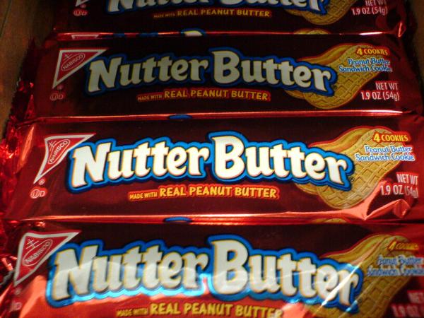 I can't believe it's "nutter butter" ;)